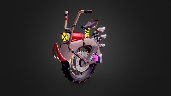 Piggy Bike 3D Model