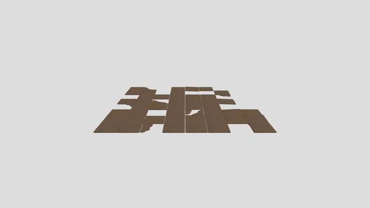 Broken Old Stone Tiles – Modello 3D gratuito STL