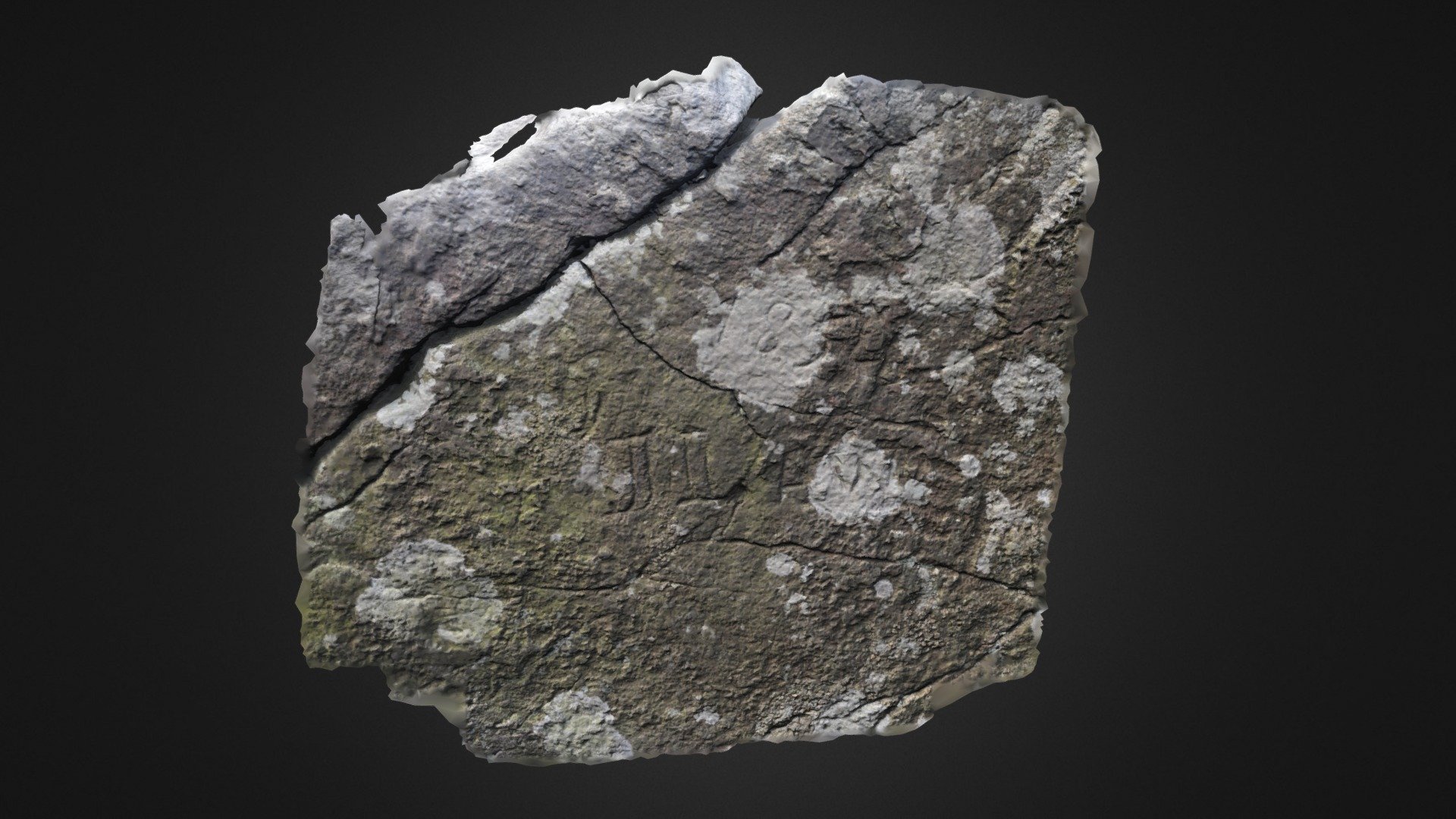 Graffiti on Maiden Stone, Traprain Law