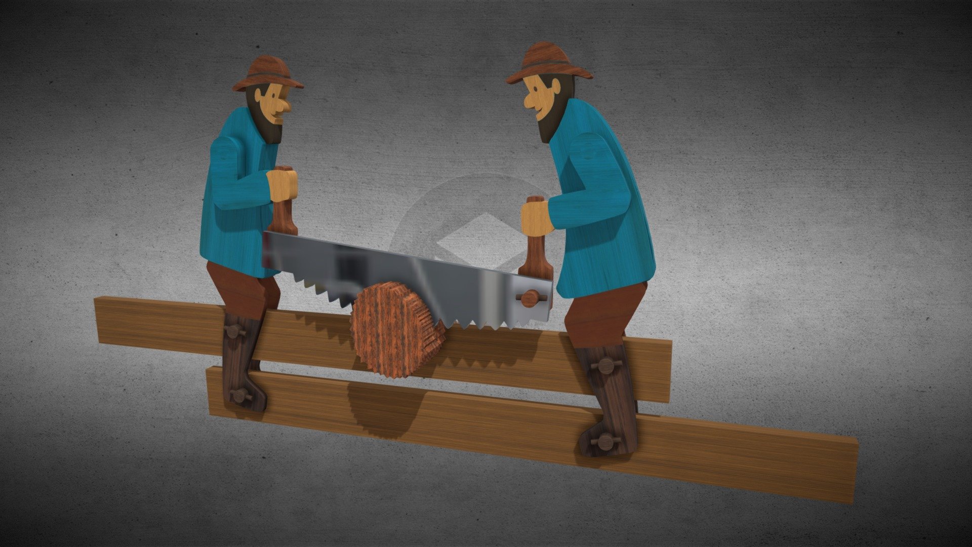 Lumberjacks Wooden Toy