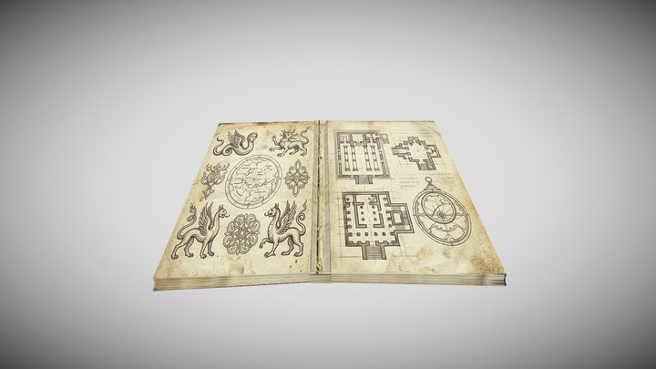 Ancient Mystical Grimoire 3d