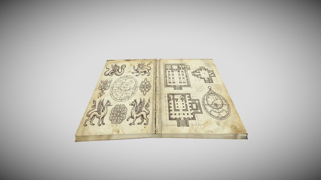 Ancient Mystical Grimoire 3d