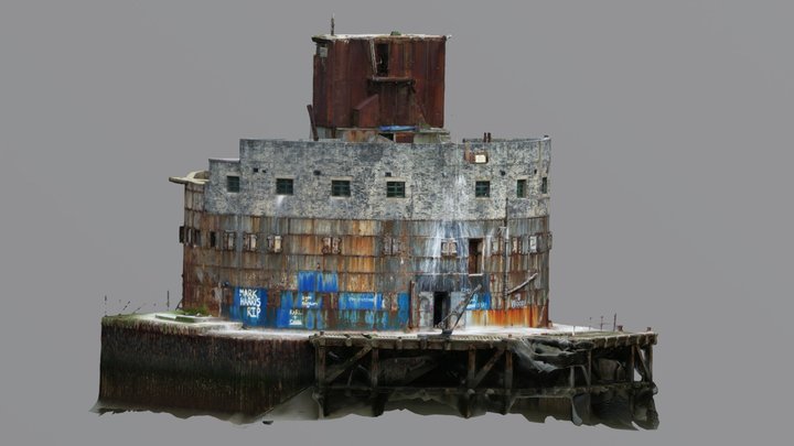 Haile Sand Fort - River Humber, United Kingdom 3D Model