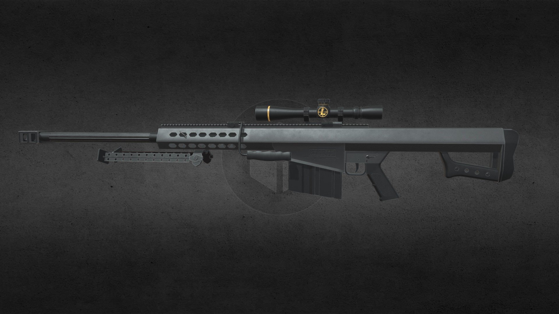 BARRETT M82A1 - 3D model by King-Redscorpion [5c691df] - Sketchfab