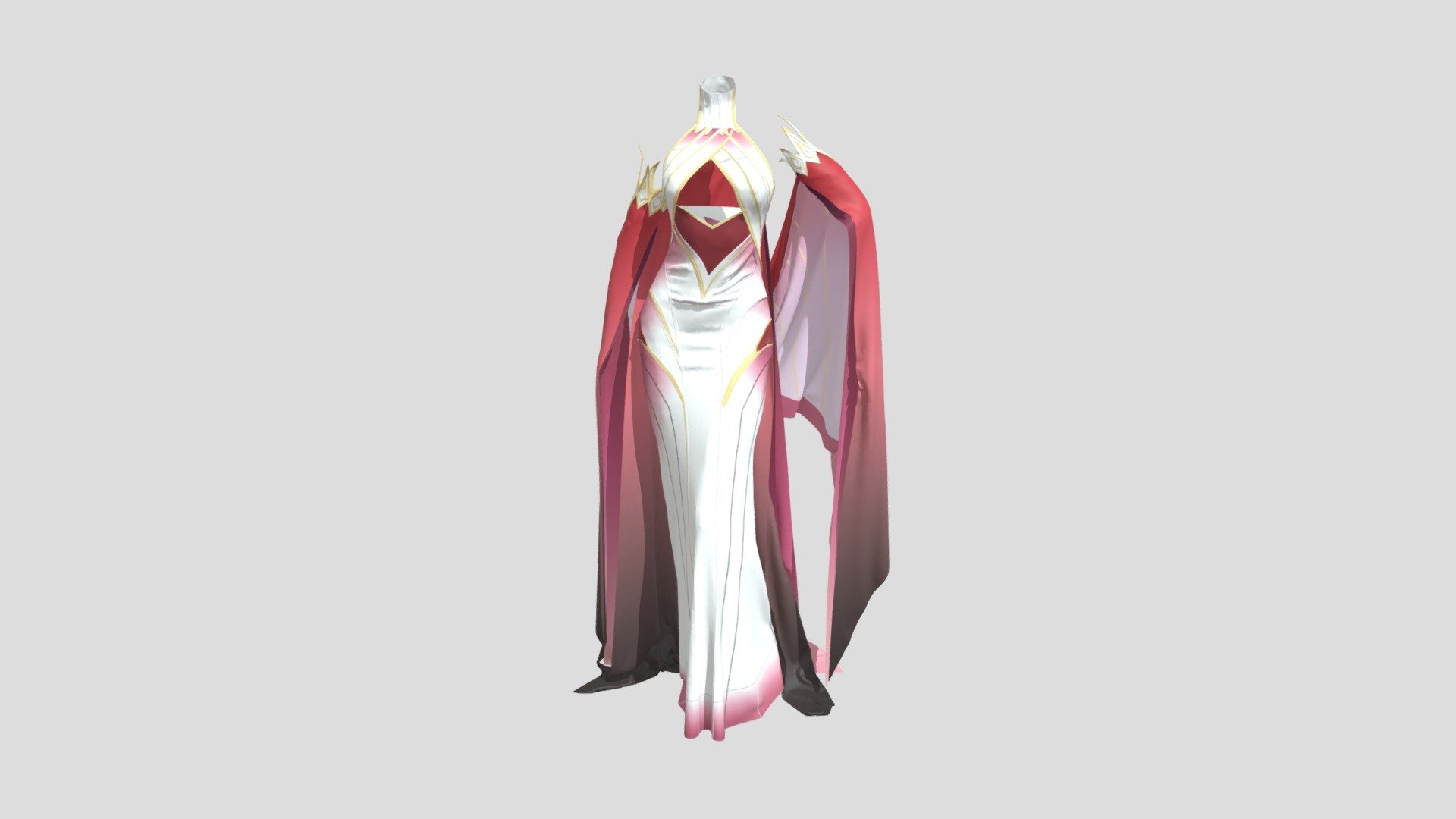 Divine Dress - 3d Model By Clarianne [5c6a436] - Sketchfab