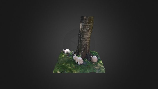 Cherry Tree Trunk 3D Model
