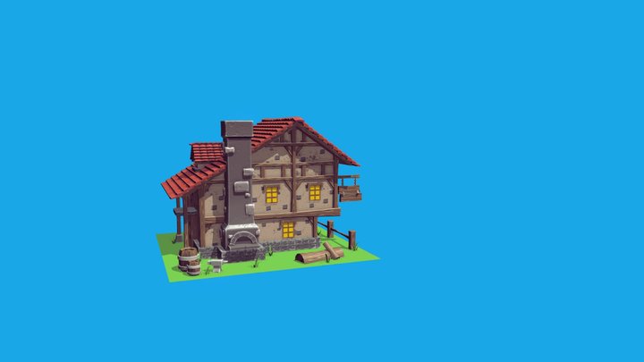 Medieval House 3D Model