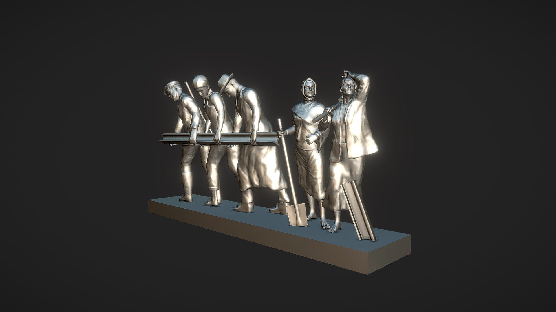 Monument to the heroic defenders of Leningrad — Sketchfab embed 3D viewer
