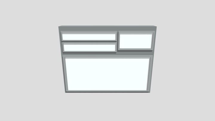 Metro Madrid - Reloj De Intervalos Grande 3D Model