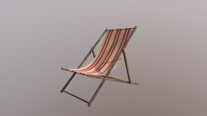 Deck Chair 3D Model