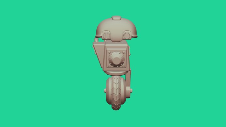 Unicycle Robot 3D Model