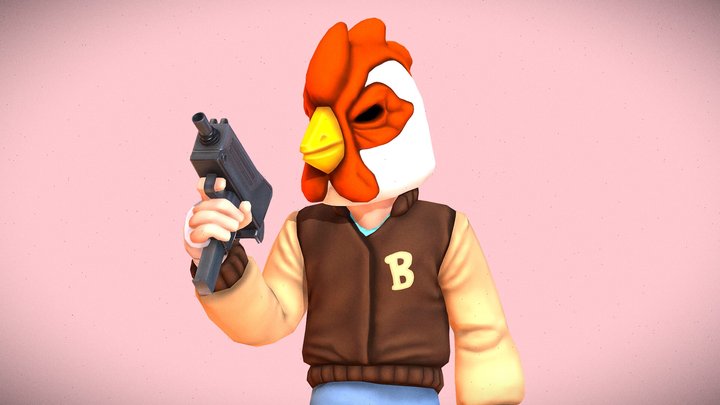 Hotline Miami Jacket 3D Model