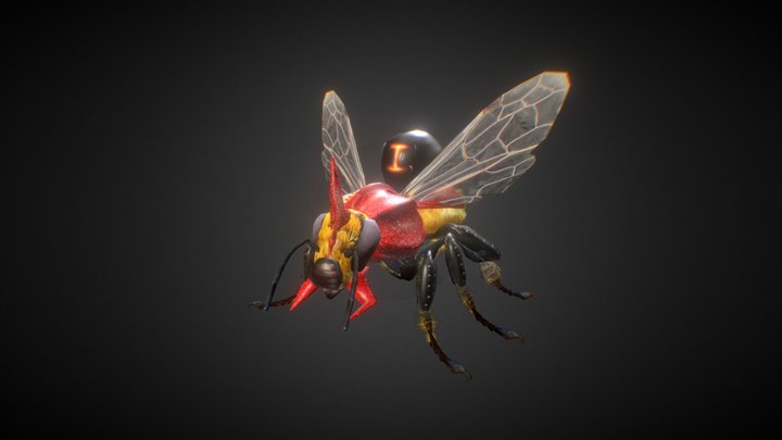 (old) MUTANT-Bee (Hive Wars video game) 3D Model