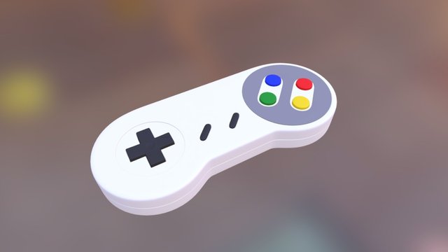 Nintendo Gamepad 3D Model