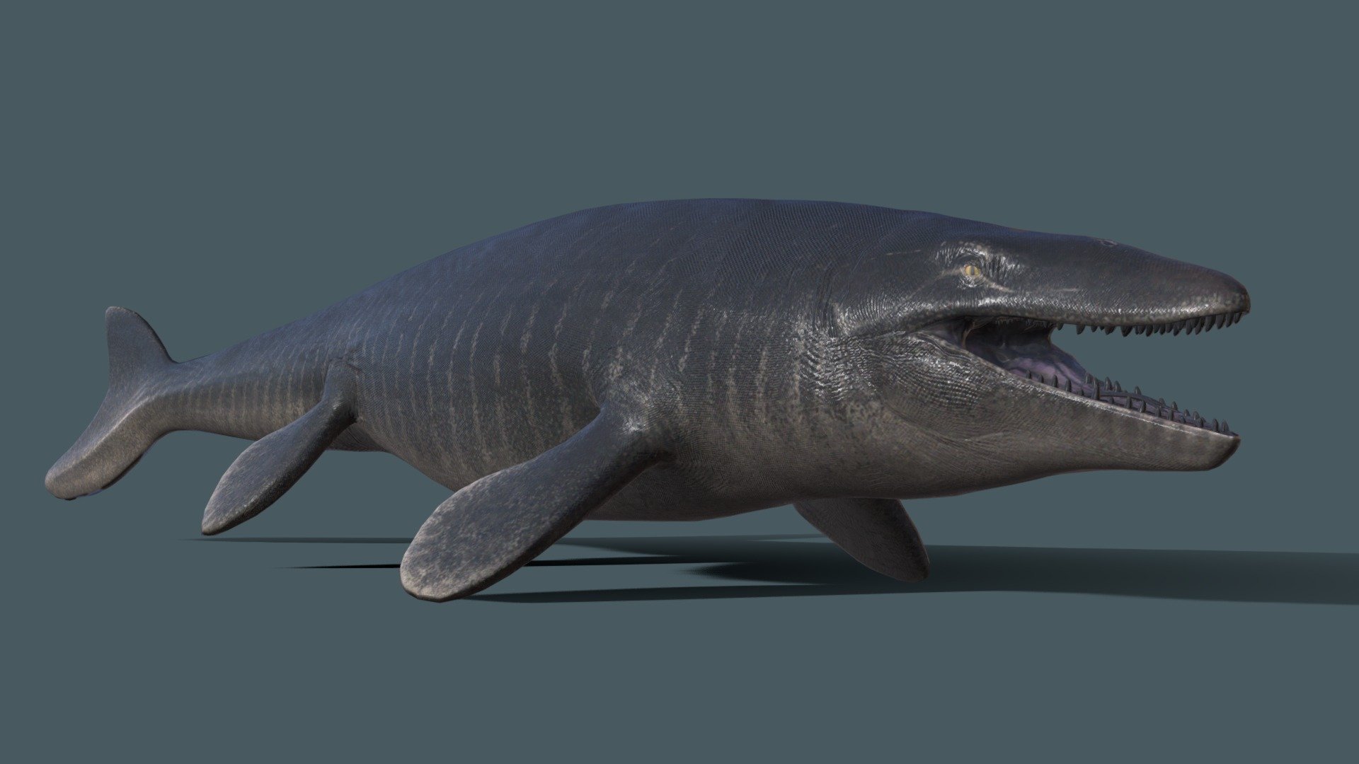 Mosasaurus Saurian - Download Free 3D model by Gigan_FK ...