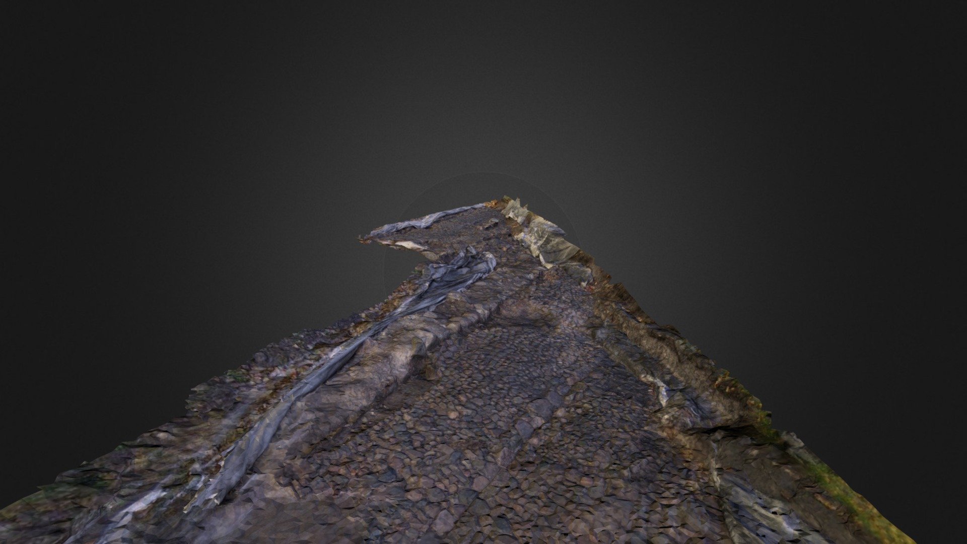 Foundations, wall and alley, Kalmar, medieval.. — Sketchfab embed 3D viewer