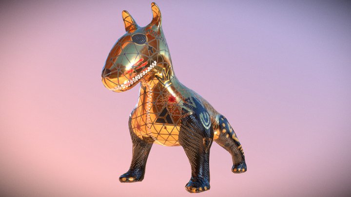 Bull Terrier 3D Model