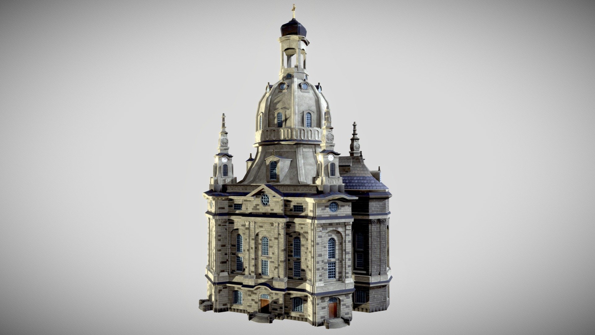 Dresden Frauenkirche Download Free 3D model by Emily Porterfield