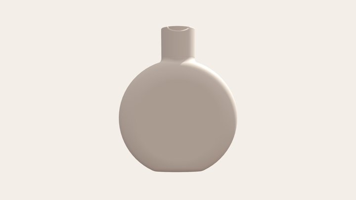 DRAFT_1039_Round_Bottle 3D Model