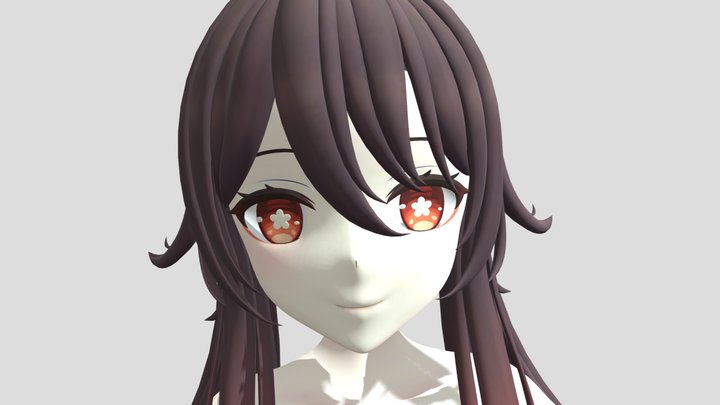 hu tao naked 3D Model