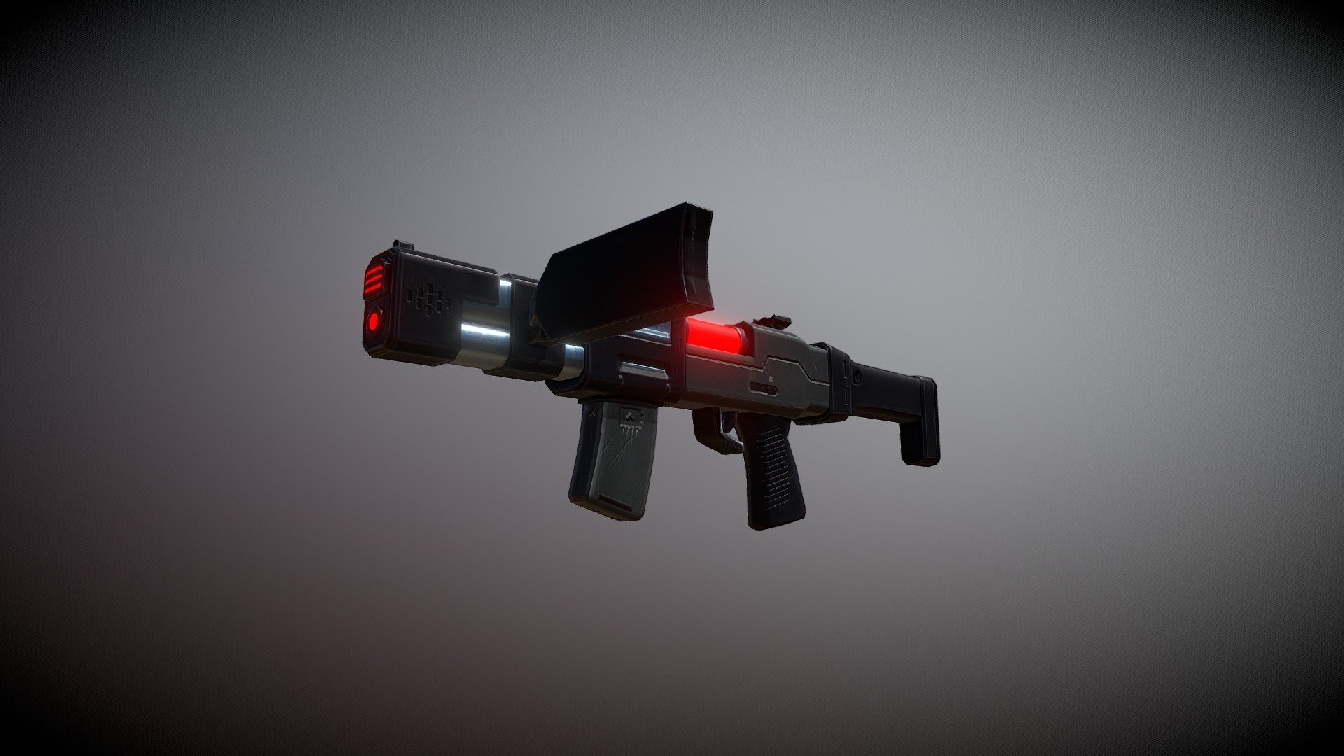 Futuristic laser rifle - 3D model by Mino (@M.Mino) [5c723a2] - Sketchfab