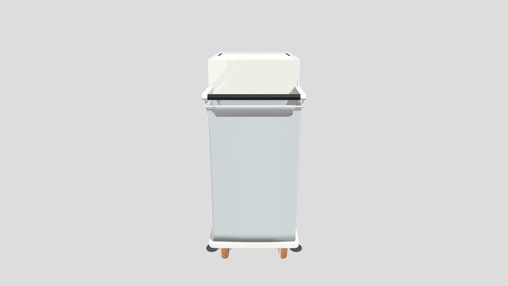 Housekeeping Trolley without doors 3D Model