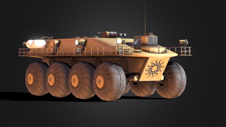 Axcalaanli Personnel Carrier 3D Model