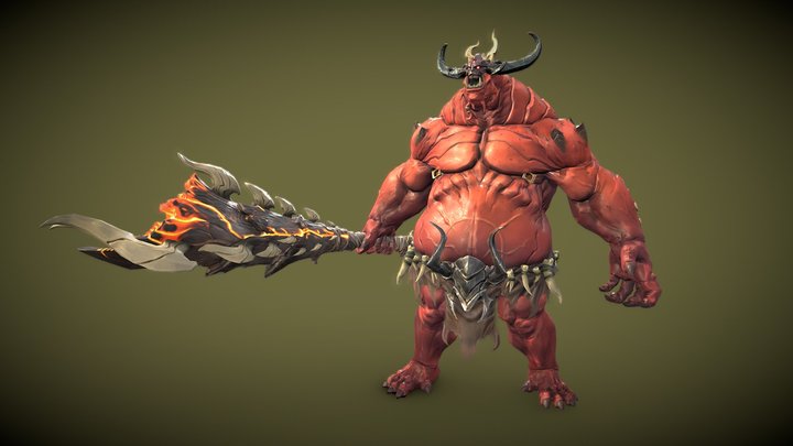 Avaricious Vulcan-Solo Leveling Fanart 3D Model