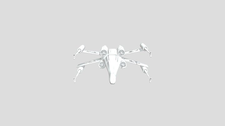 X- Wing 3D Model