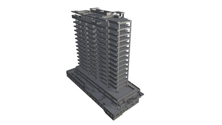Edifício Allure - Estrutural 3D Model