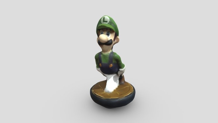 Luigi Amiibo (Smash Bros) 3D Model