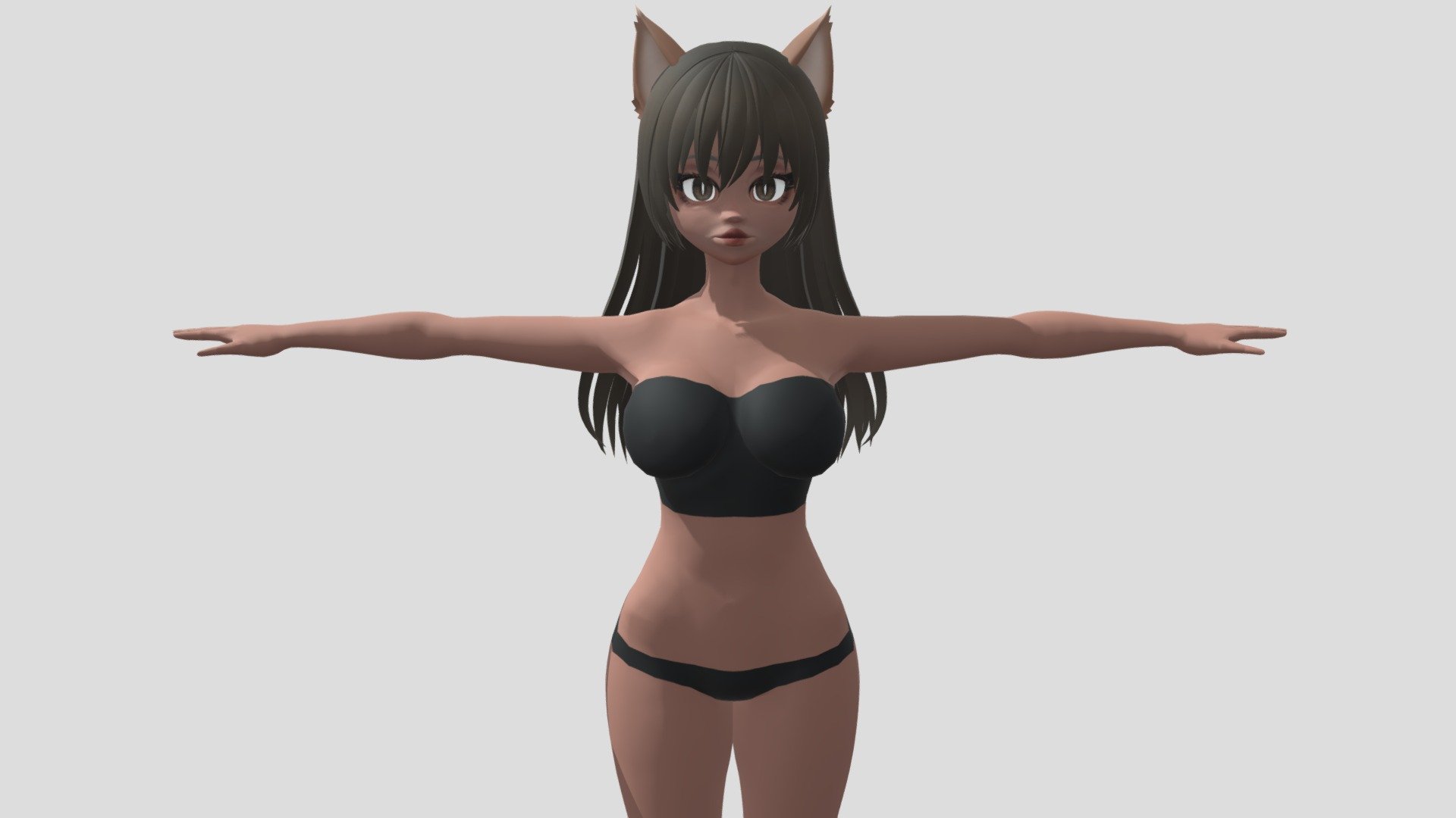 【anime Character Alex94i60】wolf Female Buy Royalty Free 3d Model By