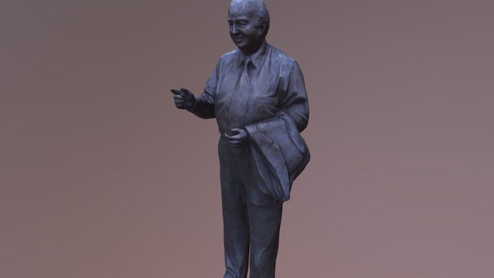 George Mitchell Statue (HD) 3D Model