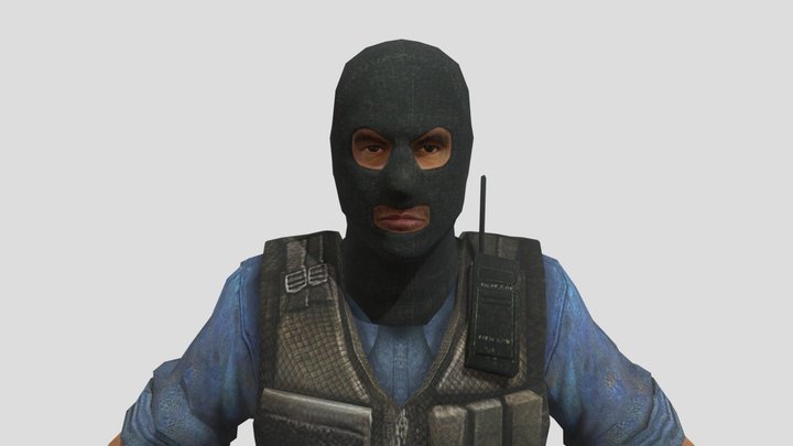 Terrorist 4 3D Model