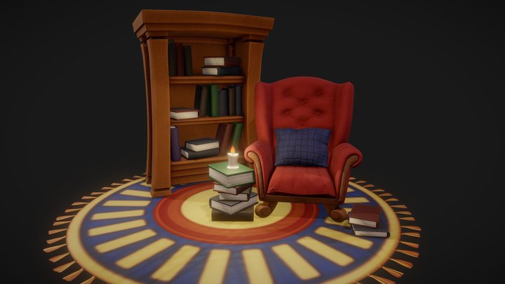 Reading corner 3D Model
