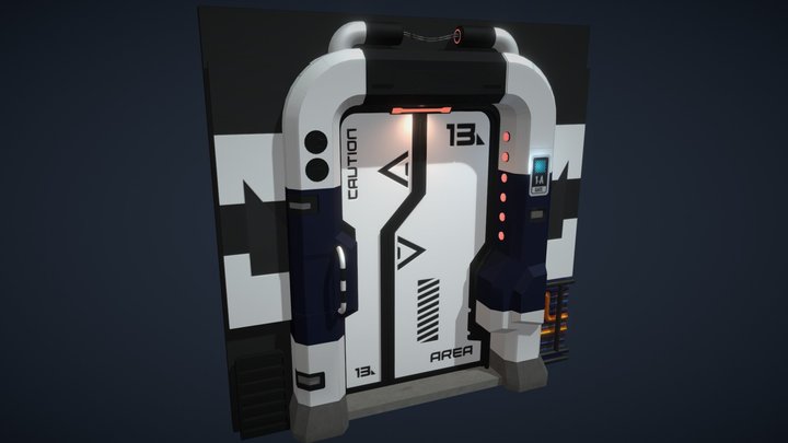 Scifi door 3D Model
