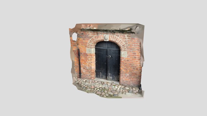 Medieval small door or gate 3D Model