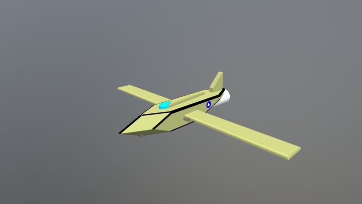 Concept jet plane 3D Model