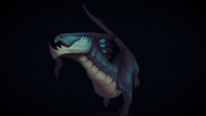 ArtStation Challenge: Beneath the Waves-The Sage 3D Model