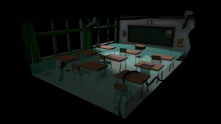 Reclaimed Classroom 3D Model
