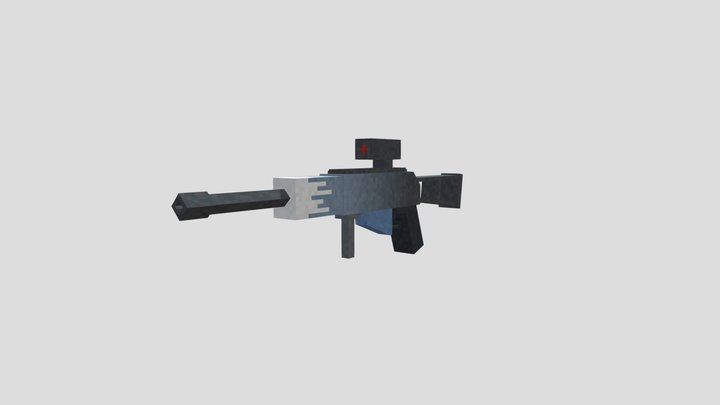 Ice Gun - Minecraft 3D Model