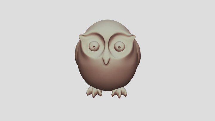 Test File Owl 3D Model