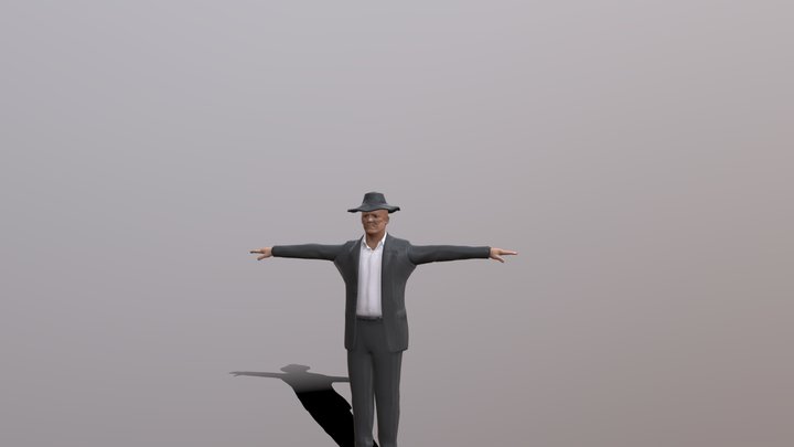 (Rigged) Man (mid ploy) *FREE 3D Model