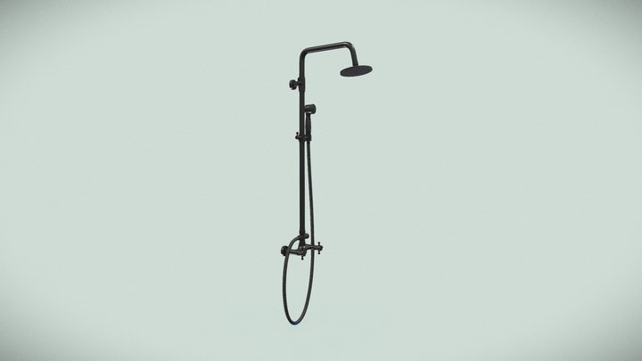 Bathroom Shower 3D Model