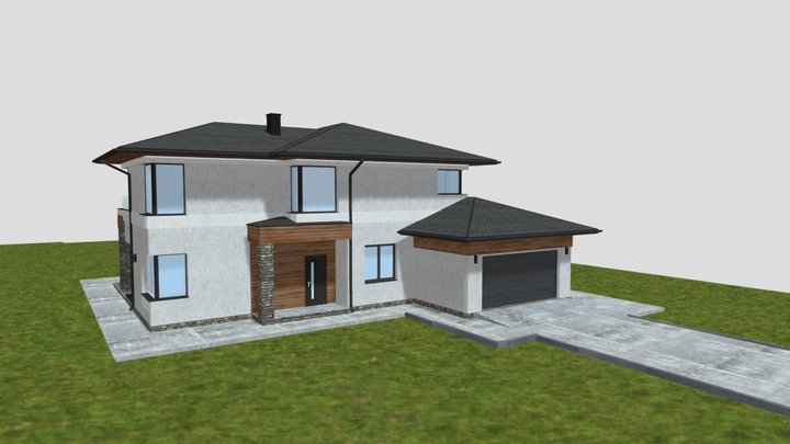 model Modern House go... 3D Model