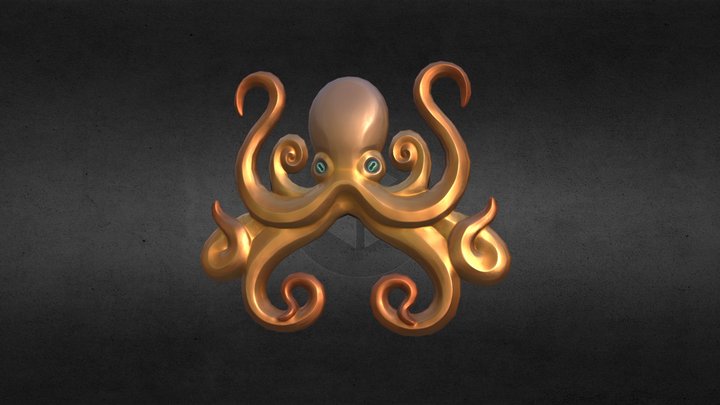 Octopus Ornament 3D Model