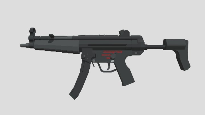 HK MP5A3 3D Model