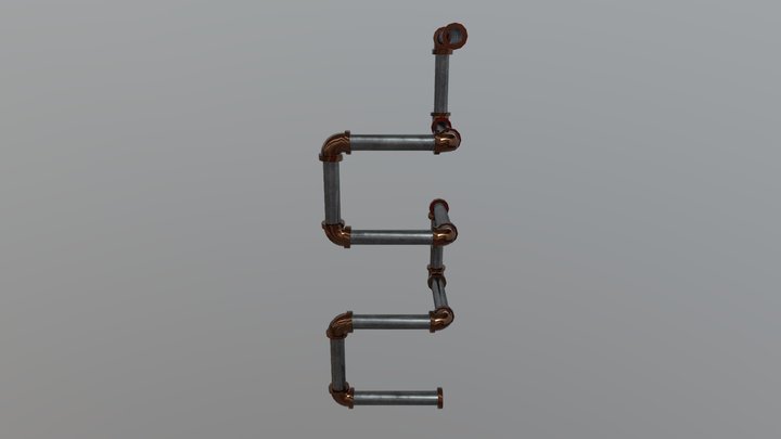 pipe shelf 3D Model