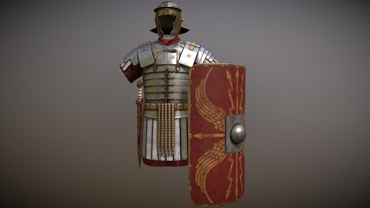 Legionary Equipment 1st Century AD 3D Model