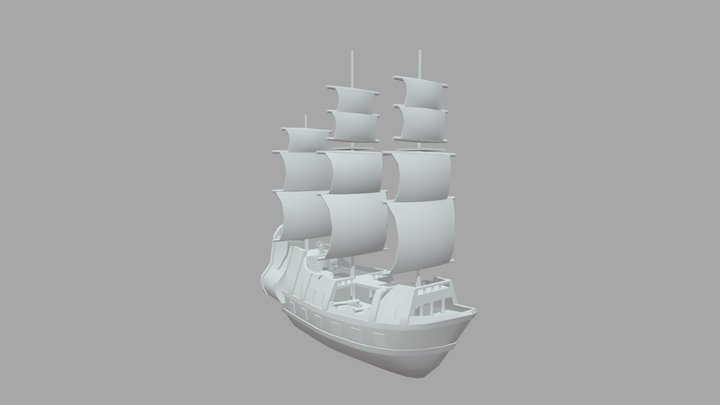 Pirate Ship 3D Model